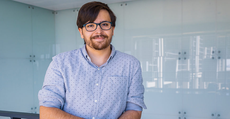 Jonathan Daniel, who is working on a doctorate degree in Physics, is part of the Cal-Bridge program funded by NSF.